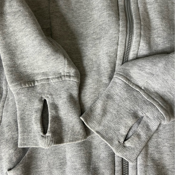 Lululemon Full Zip Grey Scuba Hoodie - Picture 4 of 6